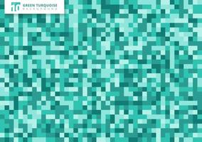 Green turquoise mosaic seamless pattern background and texture. vector