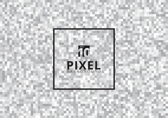 Abstract gray squares pixels pattern seamless background.