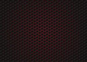 Abstract black hexagon pattern, futuristic texture vector