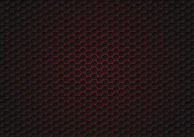 Abstract black hexagon pattern, futuristic texture vector