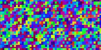 Fondo de vector multicolor claro con rectángulos.