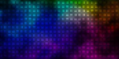 Dark Multicolor vector background with rectangles.