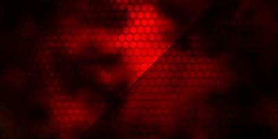 Dark Orange vector backdrop with circles.