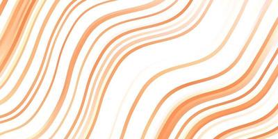 Light Orange vector template with curved lines.