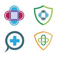 Medical care logo images vector