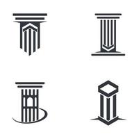 Pillar logo images vector