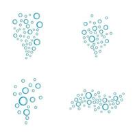 Water bubble images illustration set vector