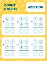 count and write, addition vector