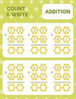 count and write, addition vector