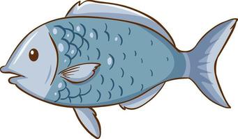 Fish cartoon style isolated vector