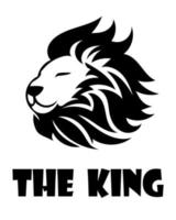 Black logo vector of a lion head eps 10