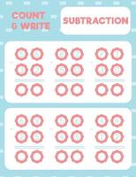 count and write, subtraction vector