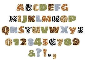 jungle letters alphabet set