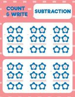 count and write, subtraction vector