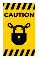 PPE Icon.Keep Locked Symbol Sign Isolate On White Background vector