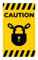 PPE Icon.Keep Locked Symbol Sign Isolate On White Background vector