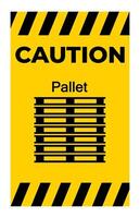 Caution PPE Icon.Stack Correctly Symbol Sign Isolate On White Background vector