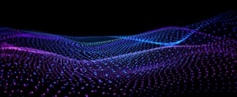 digital wave particles. Futuristic wave. Abstract  technology background vector illustration