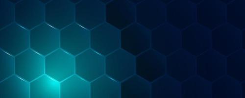 hexagonal abstract technology background. Vector Illustration