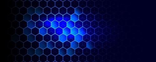 hexagonal abstract technology background. Vector Illustration