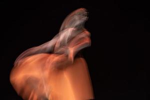 The abstract movement of the dance photo