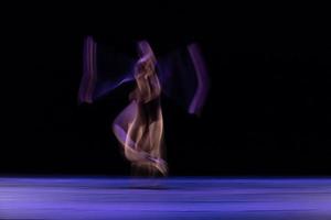 The abstract movement of the dance photo