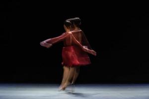 The abstract movement of the dance