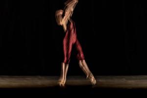 The abstract movement of the dance photo