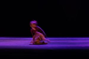 The abstract movement of the dance photo