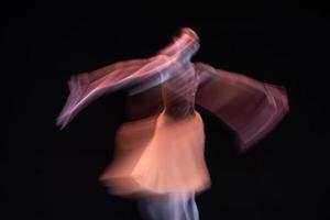 The abstract movement of the dance photo