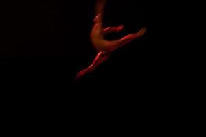 The abstract movement of the dance photo