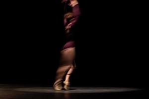 The abstract movement of the dance photo