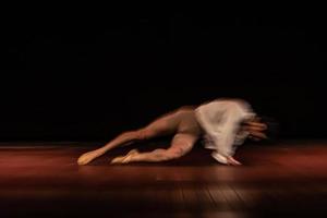 The abstract movement of the dance photo