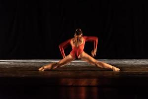 The abstract movement of the dance photo