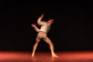 The abstract movement of the dance photo