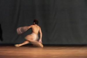 The abstract movement of the dance photo