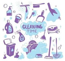 House cleaning tools and supplies Stock Vector by ©Seamartini 216094098