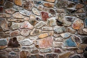 muro de piedra de colores foto