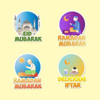 ramadan kareem sticker set