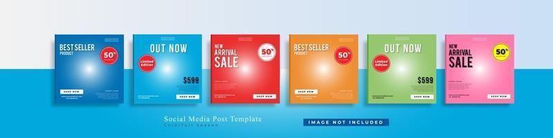 Editable Modern Template. Discount Promo Template. Social Media Post Template. Social Media Banner vector