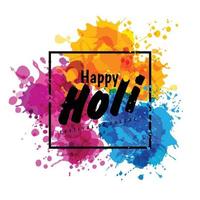 Holi spring festival of colors vector design element and sign holi