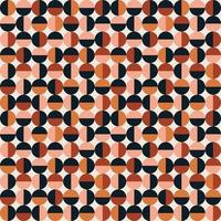 Vector seamless mid century absctract geometric pattern. Art of 20-s centutry.