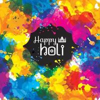 Holi spring festival of colors vector design seamless pattern