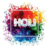 Holi spring festival of colors vector design element and sign holi