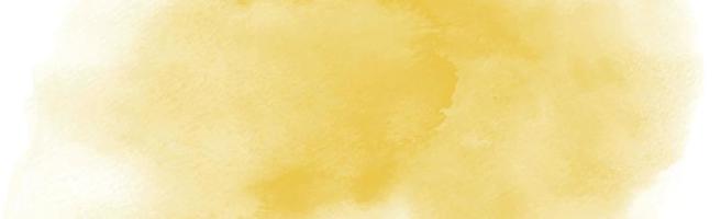 Realistic yellow-orange watercolor panoramic texture on a white background - Vector
