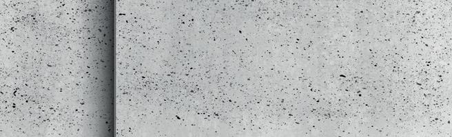 Panoramic texture of realistic gray concrete - illustration