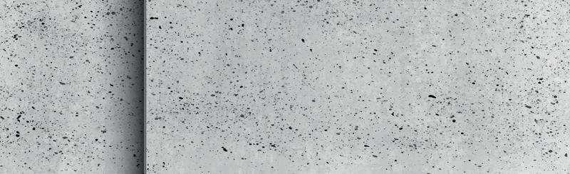 Panoramic texture of realistic gray concrete - illustration