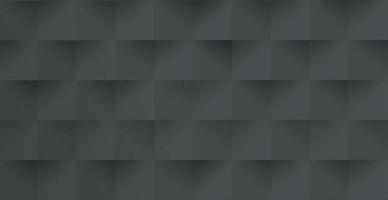 Abstract black background, web template, squares with shadow - Vector