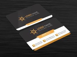 Plantilla de diseño de tarjeta de visita creativa y corporativa con formato vectorial vector