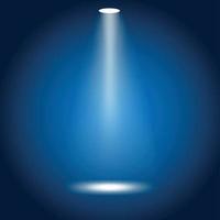 Blue and violet background with white spotlights - Vector